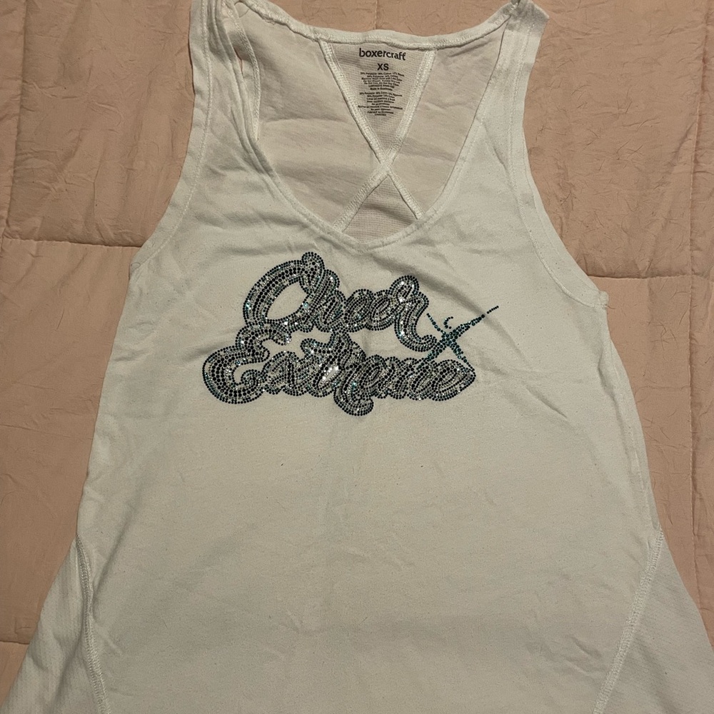 Cheer Extreme rhinestone tank top #CEA #cheerextreme
